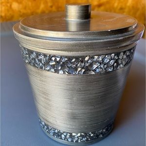 India ink • Omni • Pewter • Cotton ball holder